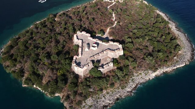 The Castle of Porto Palermo, Albania by Drone
