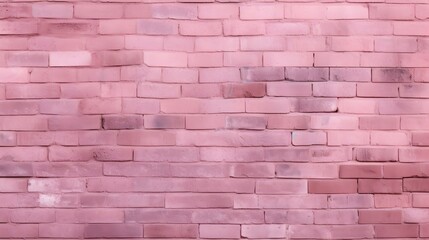 Obraz premium Close Up of a Brick Wall in pink Colors. Vintage Background 