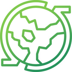 recovery gradient line icon