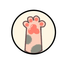 paw stamp illustration