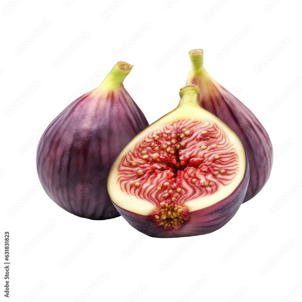 Poster fig on transparent backround, full depth of field, clipping path.