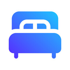 bed gradient fill icon