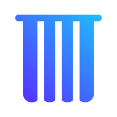 curtain gradient fill icon