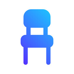 chair gradient fill icon