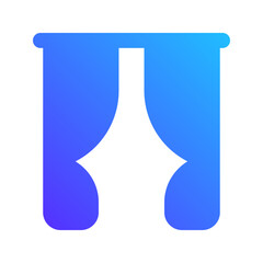curtain gradient fill icon