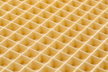 Fresh round Polish waffle tortowe full frame close up as background