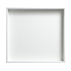 white frame isolated on white HD transparent background PNG Stock Photographic Image