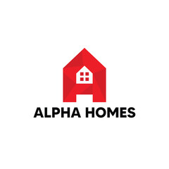 real estate concept, A+H Concept design, Property business logo design