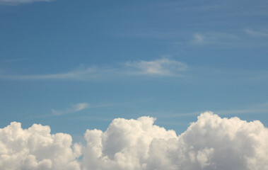 Fluffy White Clouds, Blue Sky 3
