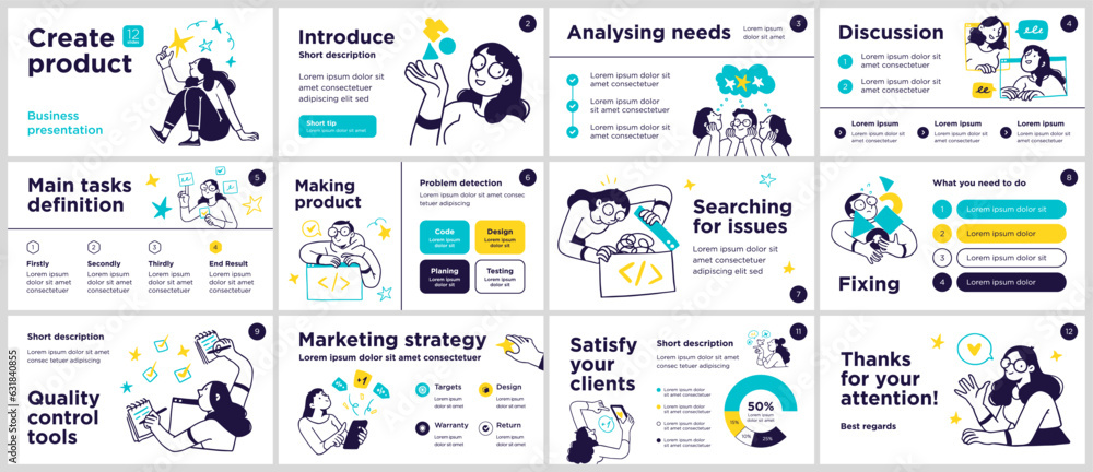 Poster presentation and slide layout background. design template with business people. use for business ann