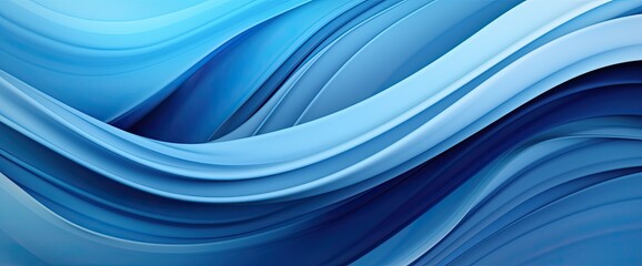 Blue abstract background design. Modern wavy line pattern.