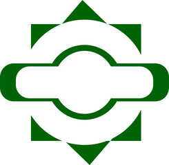 symbol with leaves