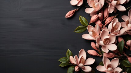 Magnolias flower, Generative AI