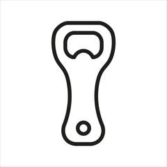 bottle opener icon simple design art eps 10