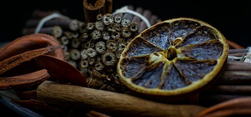 Closeup of dried fruit