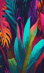 colorful feathers background