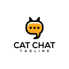 Cat Chat Logo Design