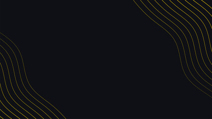 Abstract mind bending wavy line golden and dark blue combination background for your creative project. You can use it as banner or your mindfulness project.
