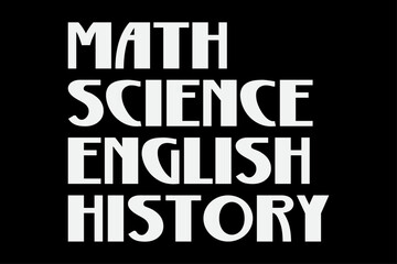 Match Science English History Funny T Shirt Design