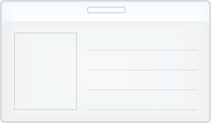 Identification card template. vector illustration