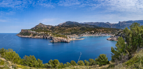 Fototapeta premium Majorca, Spain. Port de Sóller. The bay.