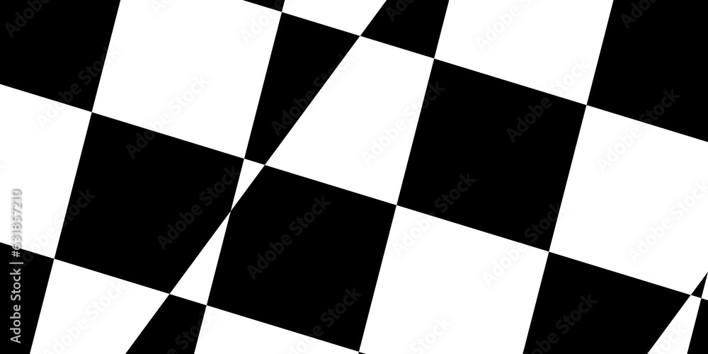 Poster abstract modern minimal black and white monochrome geometry checker pattern texture background