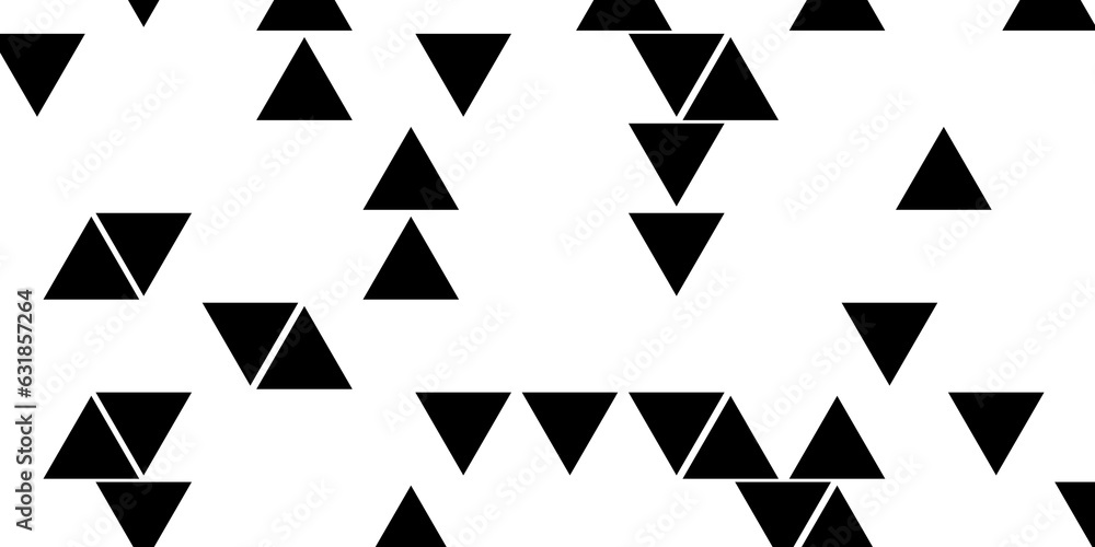 Poster abstract modern minimal black and white monochrome geometry rotated sparse triangles texture backgro