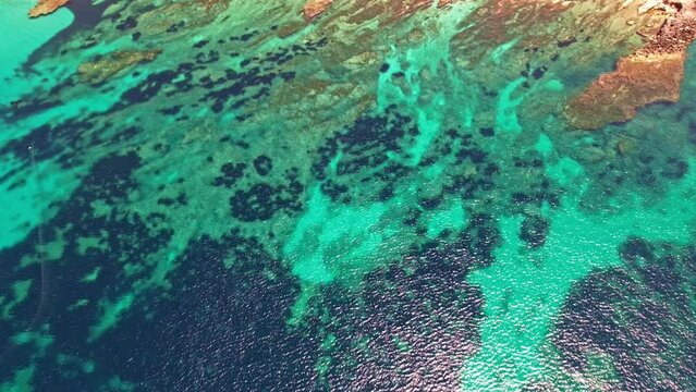 Aerial view of Macari beach. Sicily Italy