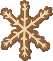 golden cross with snowflakes