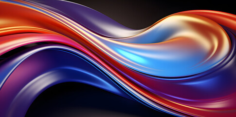 Abstract shiny neon colors texture wavy background