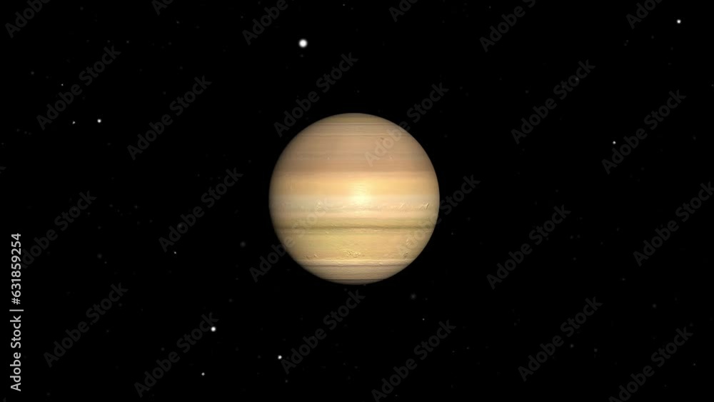 Poster 3d rendered animation of the planet venus isolated on the empty dark black space background