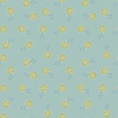 Abstract ethnic flower seamless pattern. Stylized floral botanical wallpaper.