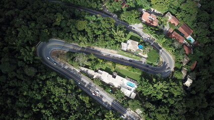 Estrada em S Vista de Cima