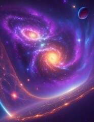 Obraz premium Discover the Beauty of Space Backgrounds, A Visual Guide, Generative AI