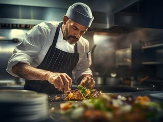 Kulinarische Meisterleistung: Ein Essen vom begabten Chefkoch