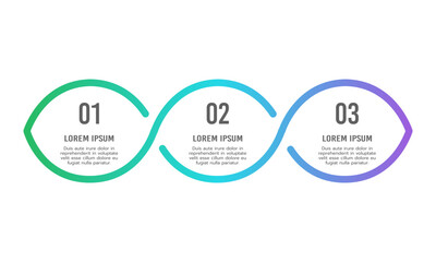 Twisted yarn infographic simple design template. Vector illustration.