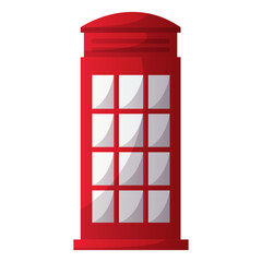 Obraz premium English red telephone booth, translation service. Learn english online. English language school, club, course. Elementary grammar, vocabulary, audio lesson. Learn foreign languages online, education.