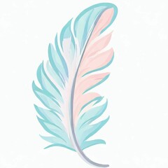 Fototapeta premium illustration of feather
