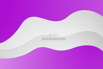 Abstract white and purple wave color background. Vector illustration