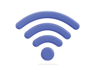 3d wifi wireless network icon vector illustration