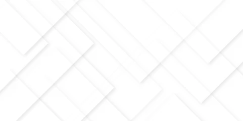 Deurstickers Modern seamless and retro pattern technology and business concept geometric white and gray color elegant abstract background. minimal tech lines and white light grey background. © Md sagor