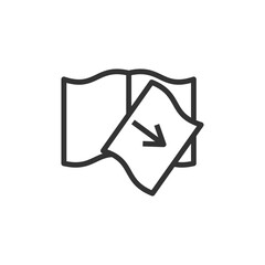 Missing pages icon. Graphical symbol modern, simple, vector, icon for website design, mobile app, ui. Vector Illustration