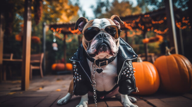 Bulldog halloween party