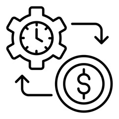 Time Is Money Icon