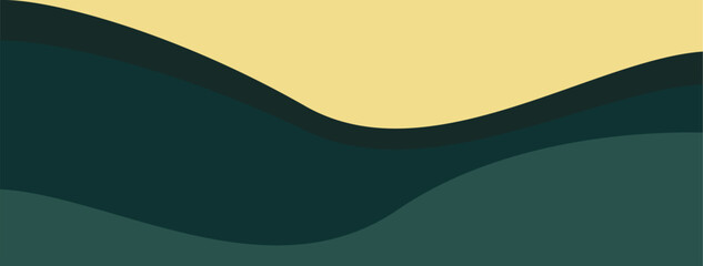 Obraz premium Minimalist background with green and gold color.
