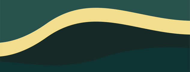 Minimalist background with green and gold color.