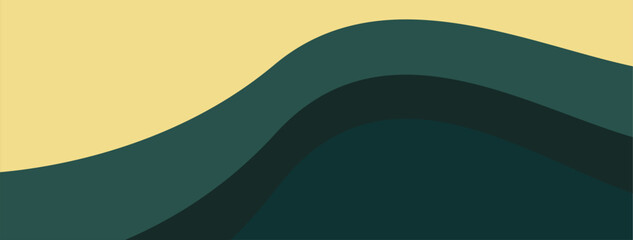 Minimalist background with green and gold color.