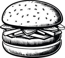 burger vector illustration 