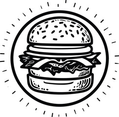burger vector illustration 
