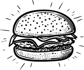 burger vector illustration 